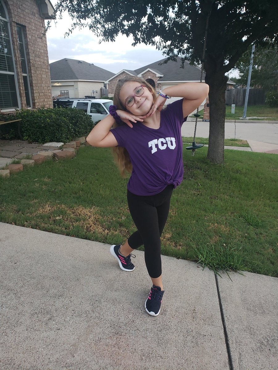First College Color day of the new school year. Go TCU!
#NoPlaceLikeERE  #KISDCollegeColors