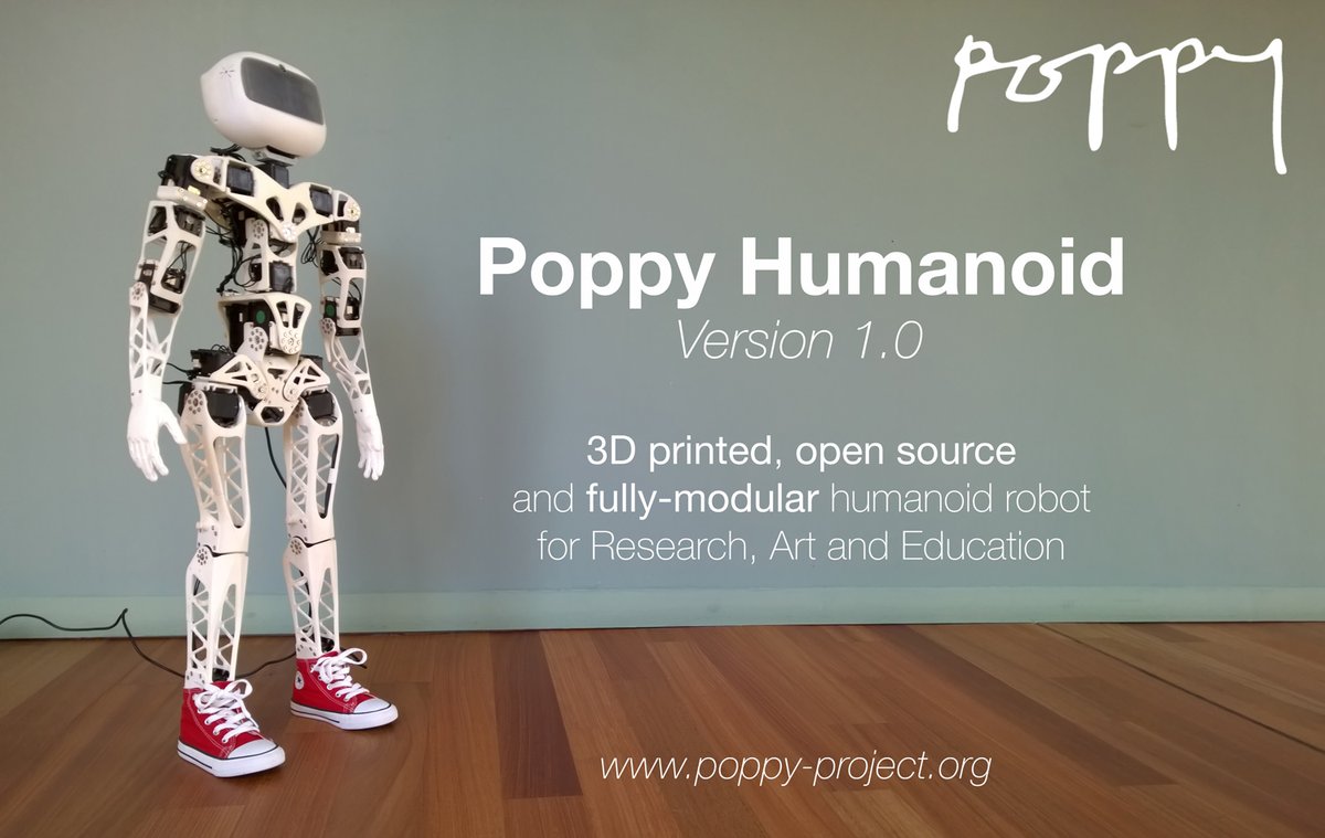 PoppyEducation's tweet photo. #3Dprinting 🖨️⚙️ Pour une personnalisation sans limite, vous pouvez imprimer vous-même les pièces de votre robot @PoppyStation 
Les logiciels, la documentation et l’ensemble des fichiers sources sont disponibles gratuitement sur le @github du projet ☺️🤝🎁
https://t.co/rYZIZE0kup https://t.co/sfjKmkhERL