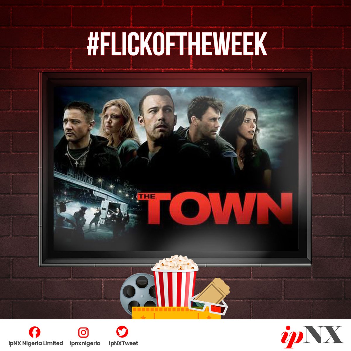 ipNXTweet's tweet photo. #Flickoftheweek
Queuing up movies for the weekend?
Watch Ben Affleck star in "The Town" on Netflix.
This one's an oldie but a goodie.
Enjoy Unlimited streaming only with ipNX FOS.
#tgif #fbf #movies #thetown
Image credit: @Netflix https://t.co/sahTMYsuNo