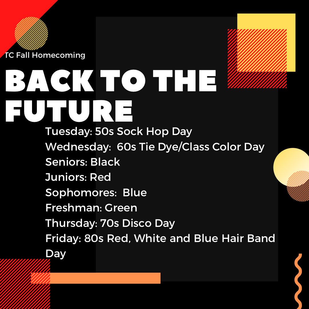 hoco day themes!! #BackToTheFuture