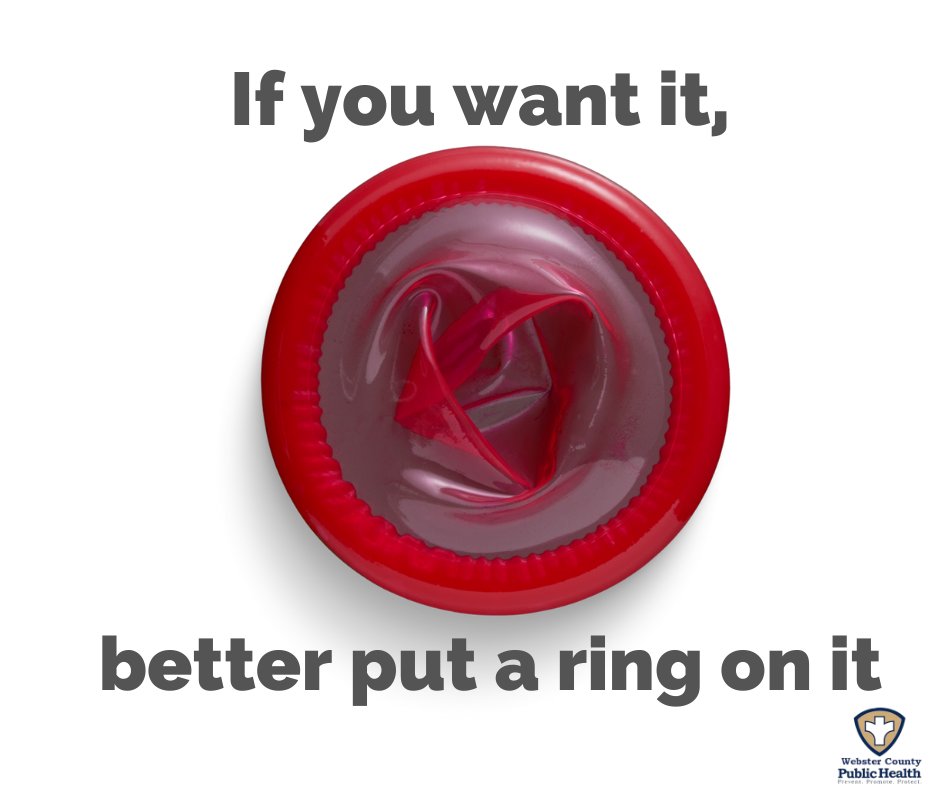 WCFamilyPlan's tweet photo. If you want it, then you better put a ring on it. 

#StayHealthyWebsterCounty #BeyDay #SafeSex #SexualHealth #Condom https://t.co/06bthWvWVs