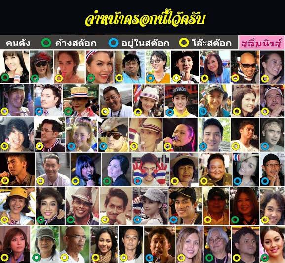 The_PowerPeople's tweet photo. ส่วนหนึ่งของโฉมหน้าดารา นักร้อง นักแสดง ที่เป็น(กบฏ)สนับสนุนเผด็จการ #โออนุชิต #ให้มันจบที่รุ่นเรา #ถ้าไม่สู้ก็อย่างทาศ #ขีดเส้นตายไล่เผด็จการ #BoycottMulan #สลิ่มนี่มันสลิ่มจริงๆ https://t.co/mChIHFSEDC