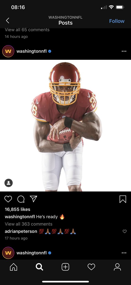 trilwil92's tweet photo. @WashingtonNFL @MikeGarafolo Guess he wasn’t ready after all. https://t.co/AZjmmTFNiF