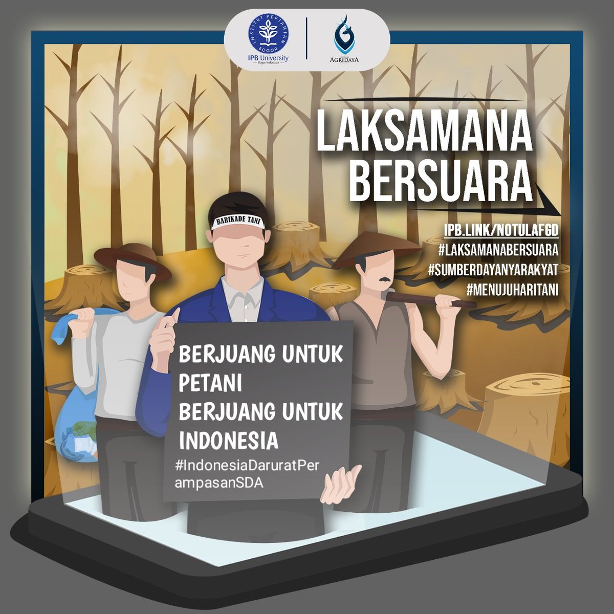 lyssllyoon's tweet photo. Peduli peka dan tanggap dalam aksi menyuarakan kebaikan menghabisi ketidakadilan dan menangih janji para wakil rakyat yang katanya akan dikabulkan. 

#LAKSAMANABERSUARA
#SUMBERDAYANYARAKYAT
#MENUJUHARITANI https://t.co/hkknou1Z0N