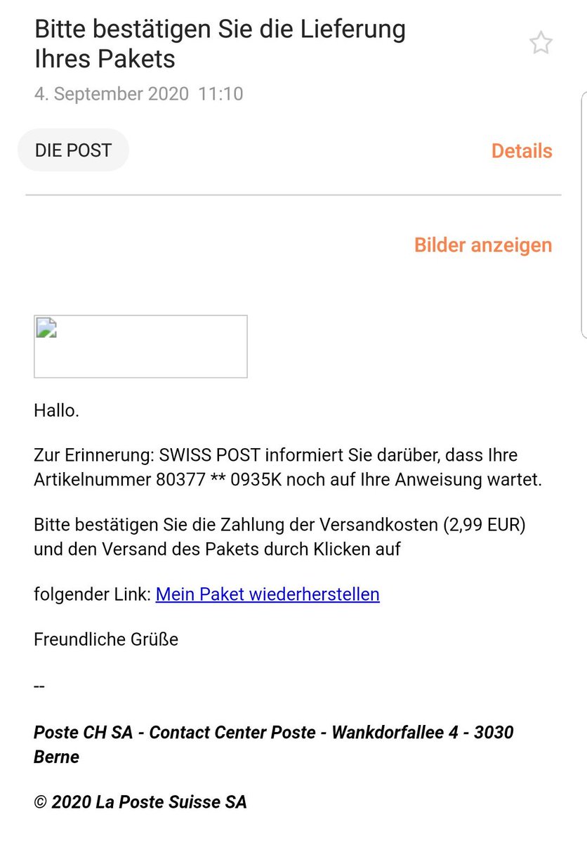 J_B_Adler8's tweet photo. Können sich Spamer nicht wenigstens ein bisschen Mühe geben? Oder ist das zu viel verlangt? #Spam #spammail #localizationfail #qualitycontrol https://t.co/DZHnG0DreV