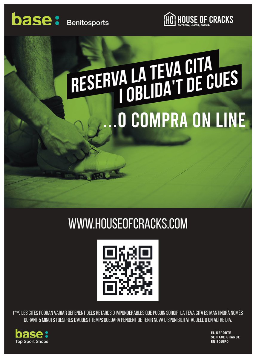 RECORDA ‼️📢 Abans d'anar a @movimientobase a comprar les 🌟NOVES EQUIPACIONS🌟 per al teu fill/a,

⚠️ HAS DE DEMANAR CITA PRÈVIA!
👇👇
bit.ly/citapreviaTFC2…