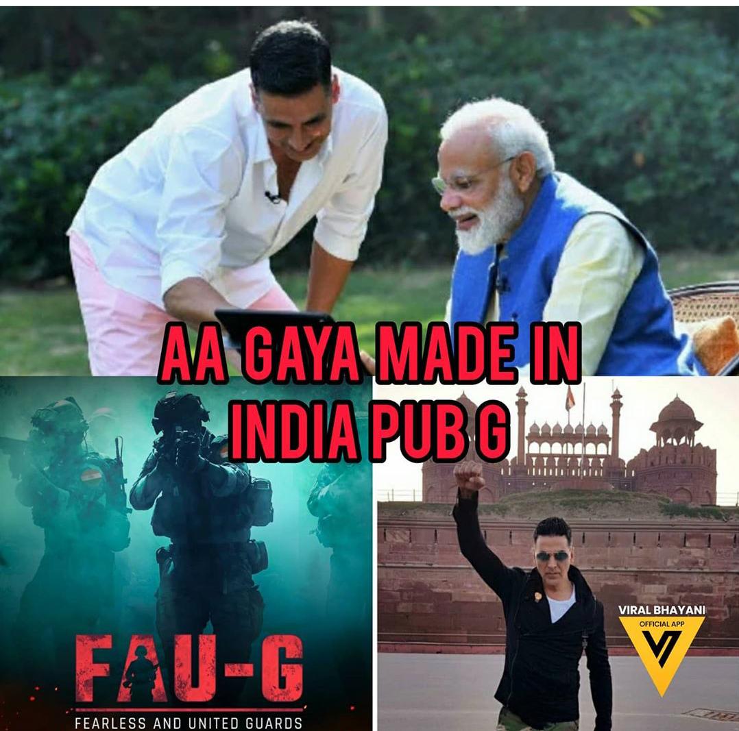 भारत सरकार ने नया गेम लांच कर दिया है 'फौजी'नाम से , जिसका 20% कमाई 'भारत के वीर' ट्रस्ट को जाएगी

#fauji #game
Good bye PUBG ....Welcome Fau-G 
#AatamNirbharBharat