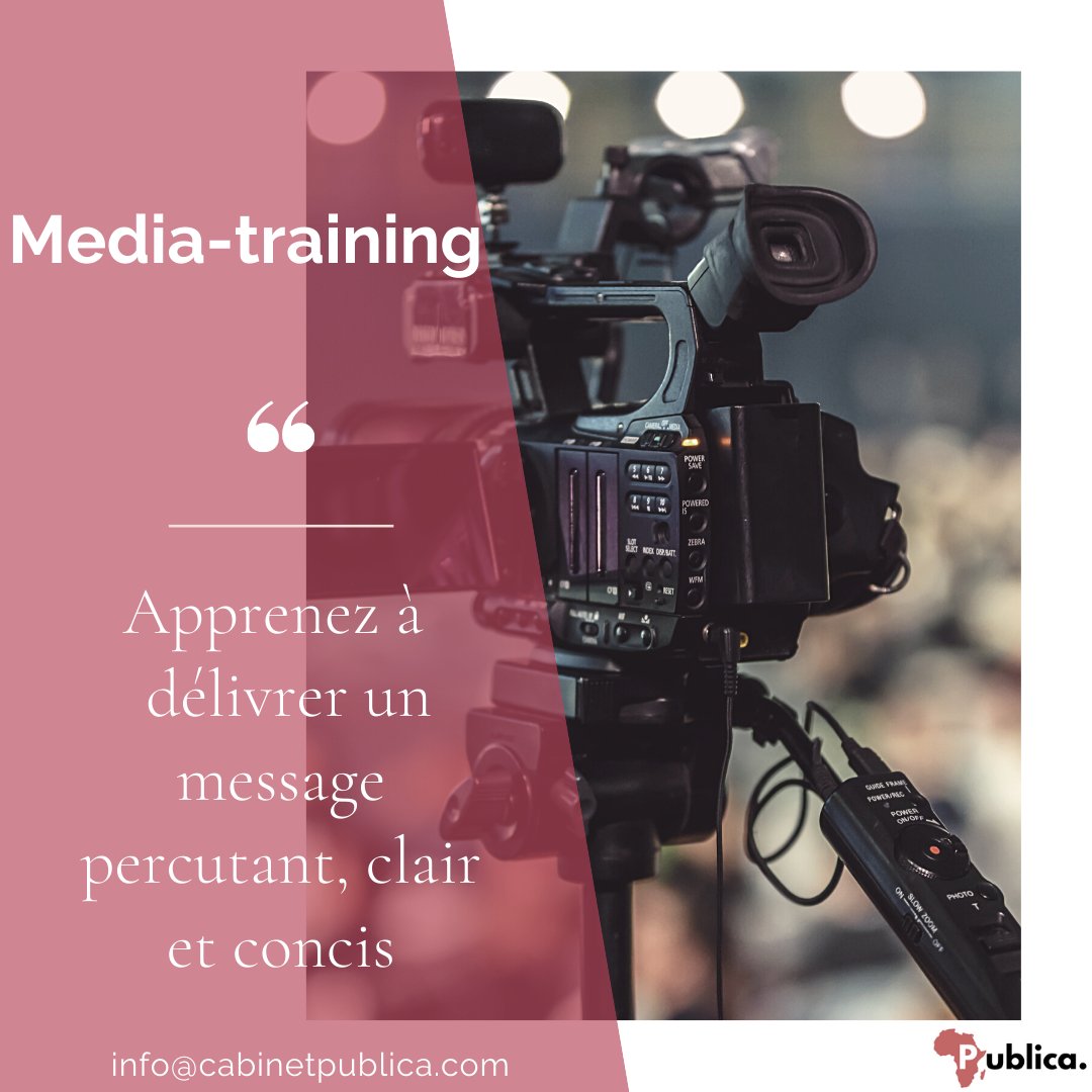 CabinetPublica's tweet photo. #Mediatraining : Vous êtes une personnalité publique ? Un chef d'entreprise ? Une personnalité politique ?
Contactez-nous afin de bénéficier de notre offre de média-training ! info@cabinetpublica.com https://t.co/bqD8HQ6wBG
