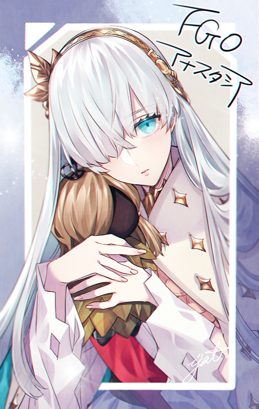 anastasia (fate) 1girl long hair blue eyes hair over one eye solo hairband doll  illustration images