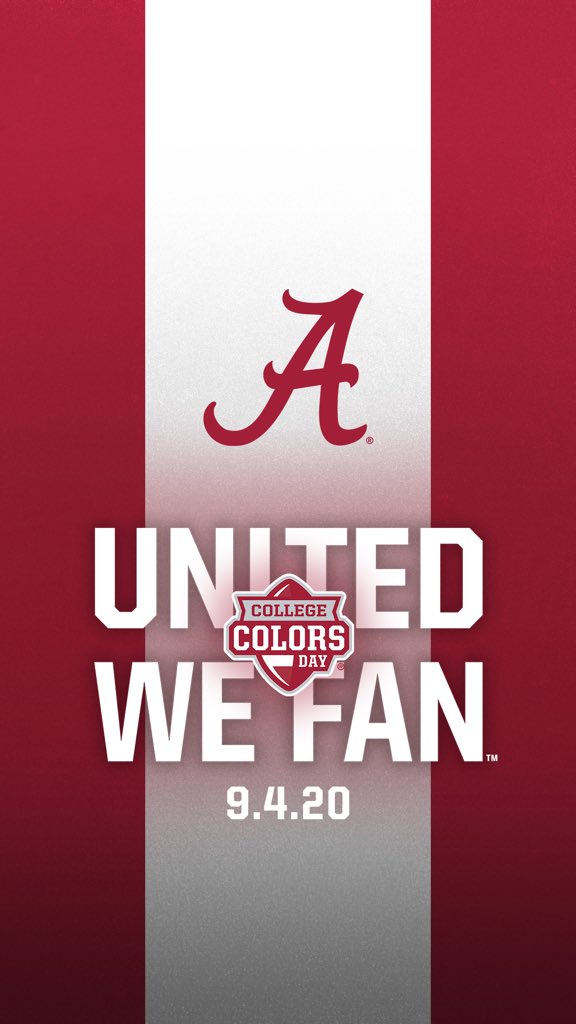 Happy Friday and Roll Tide to all! #CollegeColorsDay #UnitedWeFan