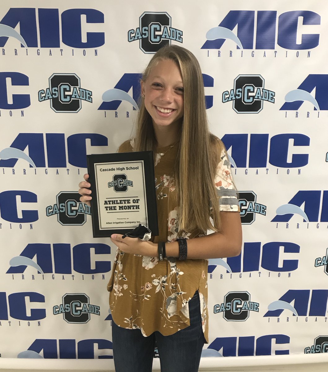 Cadethletics's tweet photo. Congratulations to Kaylin Cook and Carsen Cummings for being selected our Allen Irrigation Female and Male Athletes of the Month for August! Thank you Allen Irrigation for your continued support of our student athletes! @allenirrigation https://t.co/sYvu8z3DRA