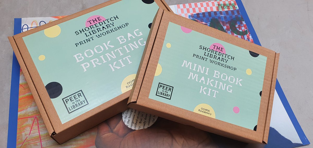 PEER_UK's tweet photo. This summer @oomkzine transformed #THESHOREDITCHLIBRARYPRINTWORKSHOP into brilliant, free activity packs for local residents & former workshop members. They have all gone, but download activity instructions here: https://t.co/8bnsaRpLDz #oomkzine #PEERintheLibrary @hackneylibs https://t.co/ZnJYYmYqsE