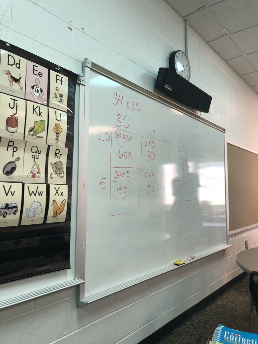 mrsemcquade's tweet photo. What are teachers doing on our Virtual Fridays? Well, @MsJergenson is teaching us how to do multiplication the new way. Now I feel ready to help our fifth grade friends! #oneRCE #VirtualFridays #HybridTeaching https://t.co/DX9XVHCLWm
