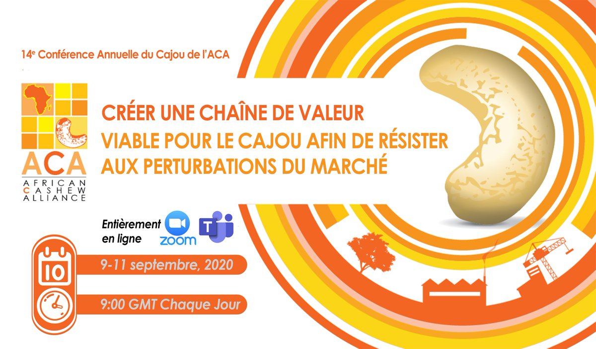 PAFAM3's tweet photo. Bientôt la 14eme Conférence Annuelle du #Cajou de l'#ACA en Ligne!
@UEauMali @AECID_es @agri_ministere #PAFAM #IPROFAM https://t.co/lYZZoPc6XP