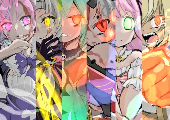 今まで描いたかっこいい(キャラ崩壊)なホロメンバーの絵をまとめてみました!
よければお納め下され! 