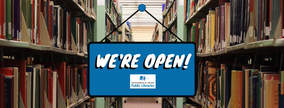 Announcement! We will be opening select branches in a limited capacity starting Tuesday, September 8th. In-branch service at select locations across the province will resume next week in a limited capacity for access to materials and returns.  #nlpoli  #Newfoundland