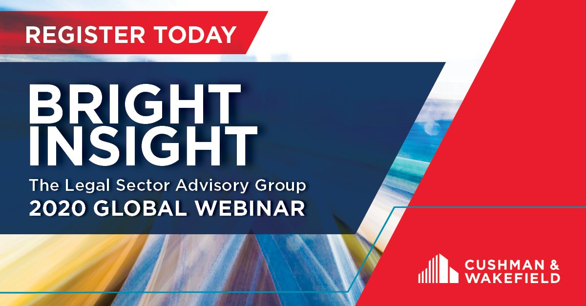 CushWake's tweet photo. Join @CushWake's Legal Sector Advisory Group on 9/15 to hear key findings from our 7th annual legal benchmarking study, including workplace shifts to technology, recruiting and retention and mitigating fee demands to increase profits. Register here >> https://t.co/p6UByno88s https://t.co/D6KsN7vykK