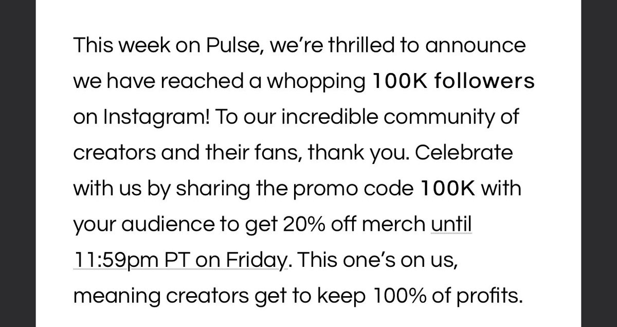Aero_Secure's tweet photo. Message From Teespring! Use Code: ‘100K’ To Get 20% Off Our Merch! https://t.co/z10PQRdxDx