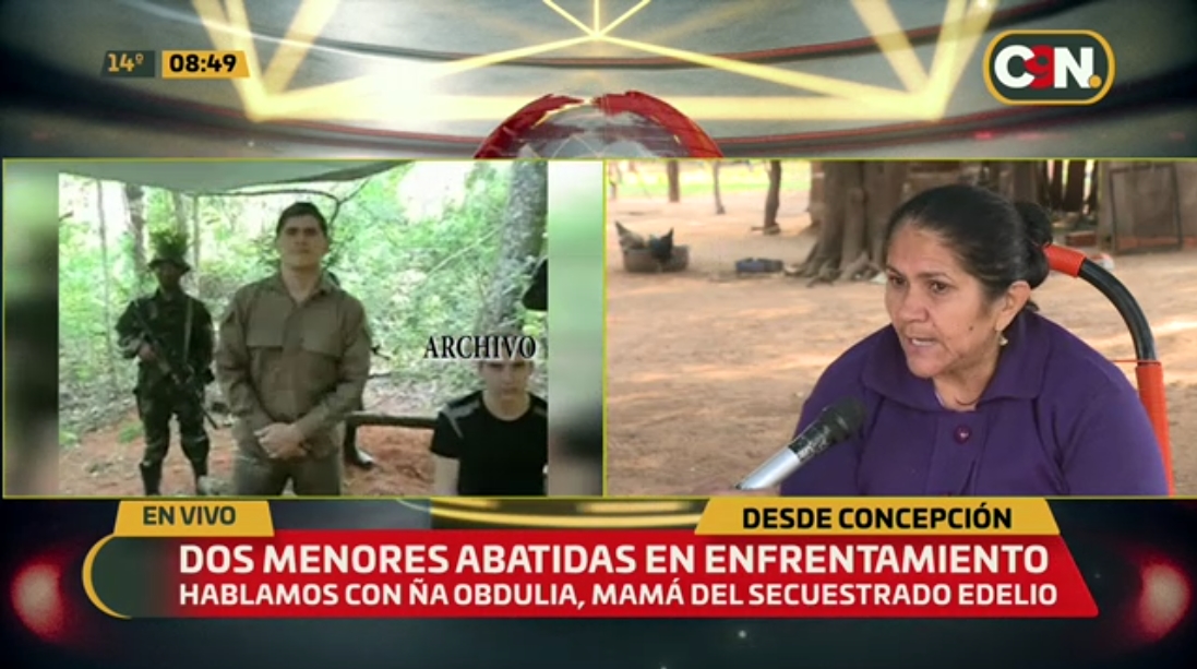 C9NParaguay's tweet photo. 🔴 #EnVivo | Hablamos con Ña Obdulia, mamá del secuestrado #Edelio 📌.
📺 #C9N
🔗 https://t.co/ZjsduBNmVk https://t.co/GiBJ2v7AJ6