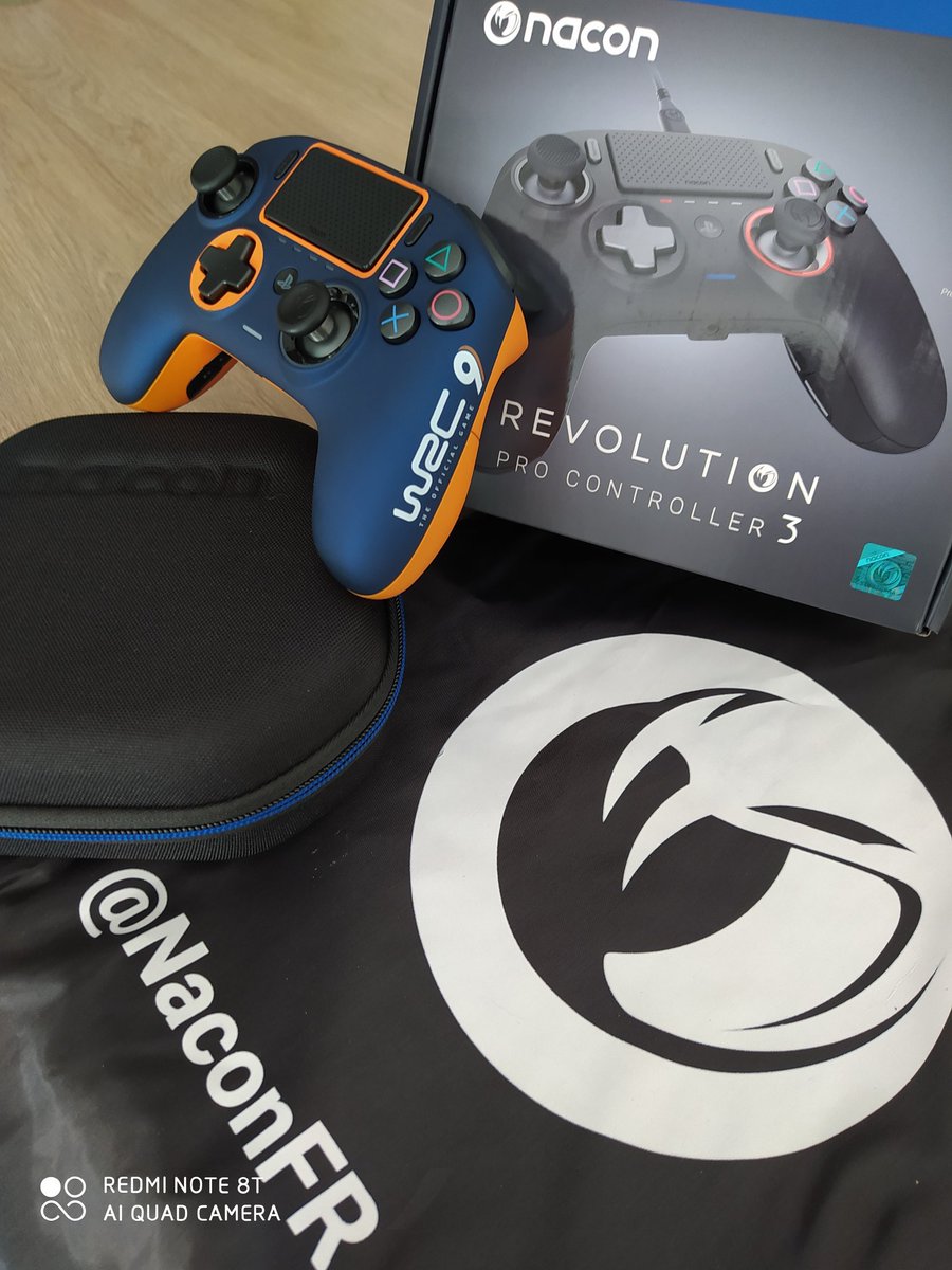 NexlWRC's tweet photo. Good surprise this morning, a package has arrived !! Thanks @Nacon ! Beautiful !! #LimitedEdition #RevolutionProController3 #WRC9 @WRCTheGame - @OfficialWRC https://t.co/0MkWkV6oog