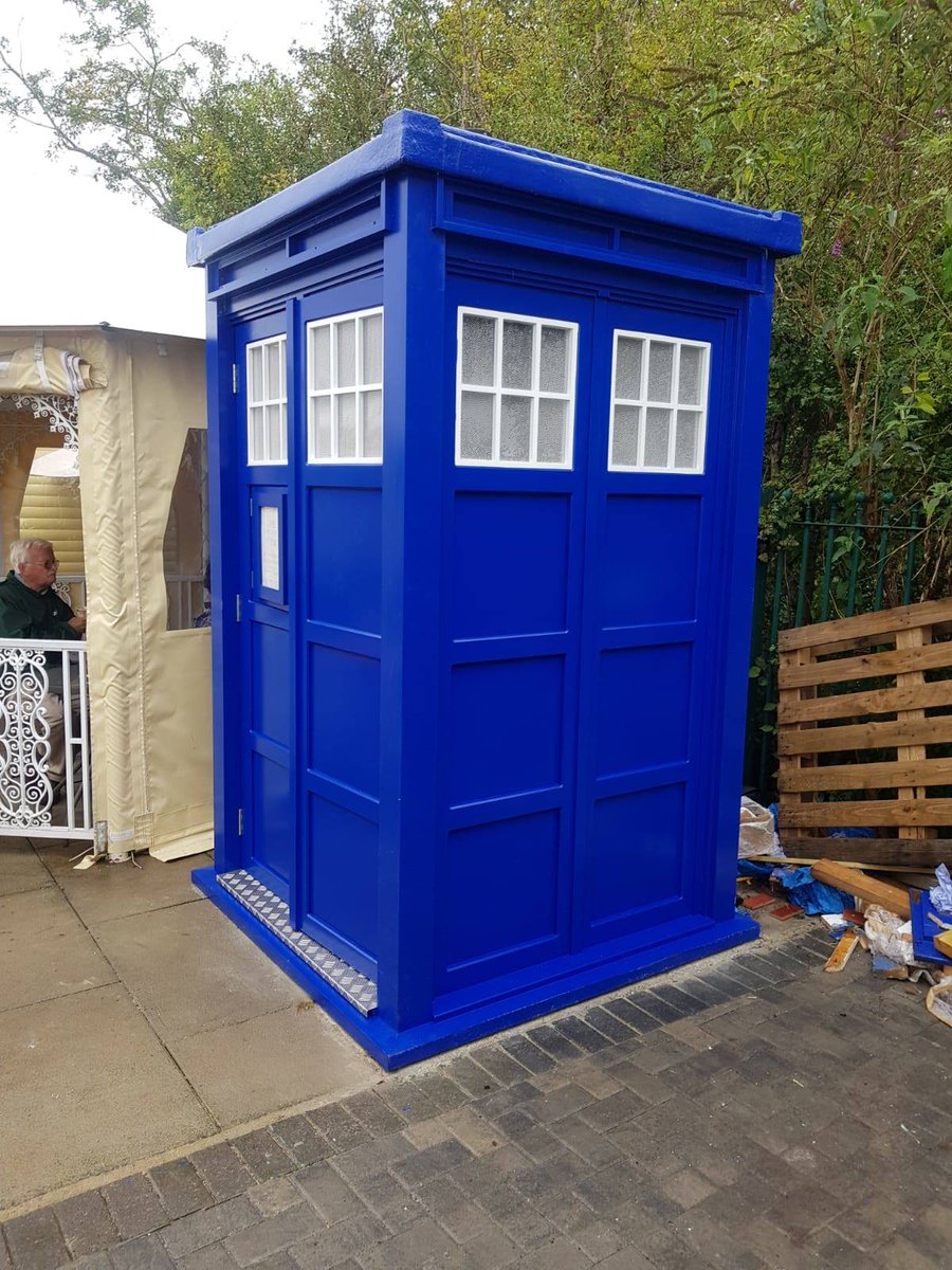 BurgessProjects's tweet image. It&apos;s back! The Tardis has returned to the Warmley Waiting Room!

More photos to follow when the inside is complete!

Thanks to Apple Joinery for all your help with this project!

#burgessprojects #tardis #warmleywaitingrooms #warmley #carpentry #joinery #applejoinery