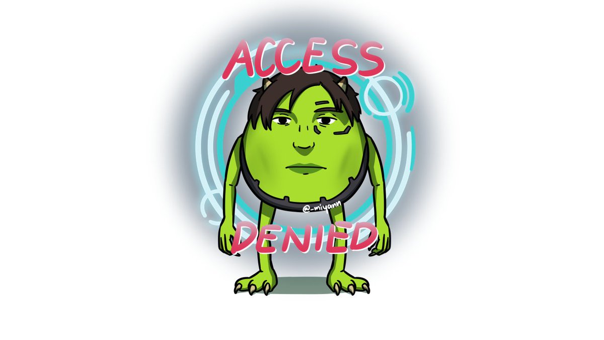 MiyanEatWorld's tweet photo. I don't know why, but one of Crypto's holo spray reminded me of the Mike Wazowski meme so I drew this.

#ApexLegends https://t.co/1ahy2iRpSe