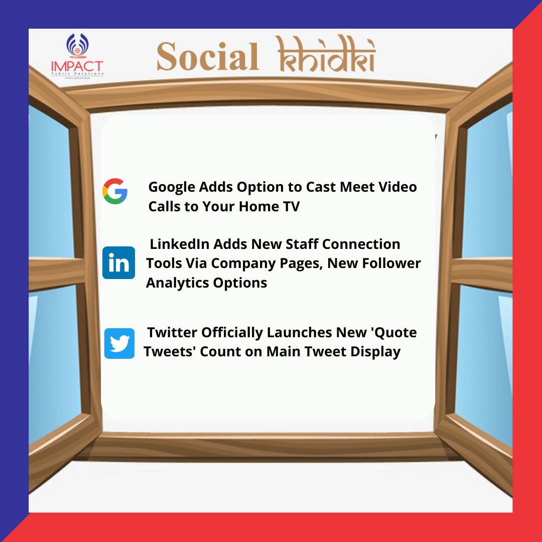 ImpactPR's tweet photo. #SocialKhidki of this week.
The only window seat that every social media geek wants!
Follow Us:
Instagram:@impactpublicrelations
#socialmediaupdates #marketing #business #smm #follow #like #professionaldevelopment #professionals #updates #ImpactPR #pr_professionals https://t.co/552EIrzCFy