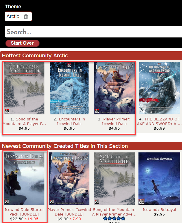 Folks, it's Friday! Make sure you check out this Bundle with 4  Icewind Dale products, 3 of which are the hottest under the Arctic session!!

Get a player's primer, an adventure, 24 encounters with neat maps ad a winter catalogue!!

dmsguild.com/product/325909…

#dnd #ttrpg