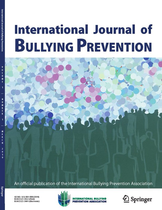 hinduja's tweet photo. The September 2020 issue of @bullyingjournal has dropped! Outstanding new quantitative and qualitative pieces related to coping strategy effectiveness, promising prevention programs, and more. All PDF articles free to download right now: https://t.co/RrpNpaBUYJ https://t.co/kGGpZTCE6i