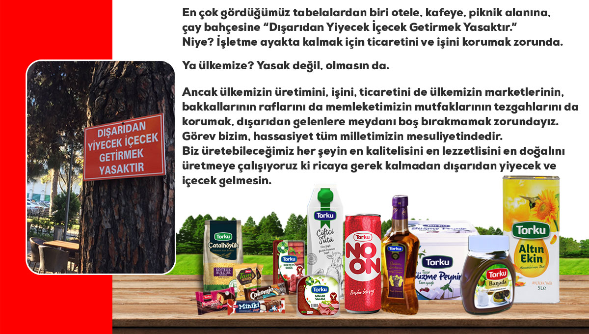 Bu ülkenin raflarında bu ülkenin ürettiği ürünler daha çok yer alsın diye çalışıyoruz.