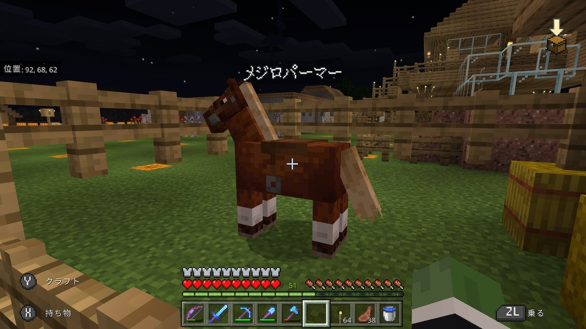 Sj12j改 うちの元野良馬と 地上式エンダーマントラップ Minecraft マイクラ マインクラフト Nintendoswitch