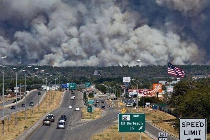 BastropCntyOEM's tweet photo. Today marks the 9th Anniversary of the Bastrop County Complex Fire. This fire was the most destructive wildfire in Texas history destroying 1700 homes, 35,000 acres and taking 2 lives.  Please take time today to thank your first responders for all the work they do. https://t.co/CVVHiLgjSR