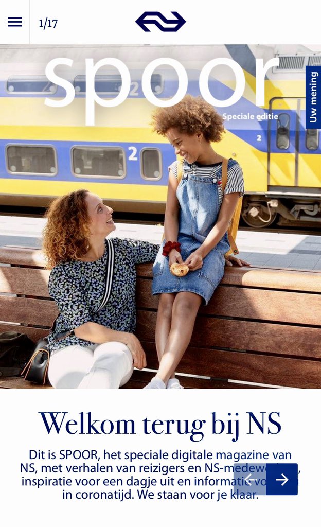 En SPOOR heeft een primeur: voor het eerst verschijnt nu ook een digitale editie! Extra verrijkt met video’s, animaties en de NS Boekenactie: €5 korting op 10 toptitels! Neem vast een kijkje op ns.nl/spoorspecial #spoorlaathetjezien