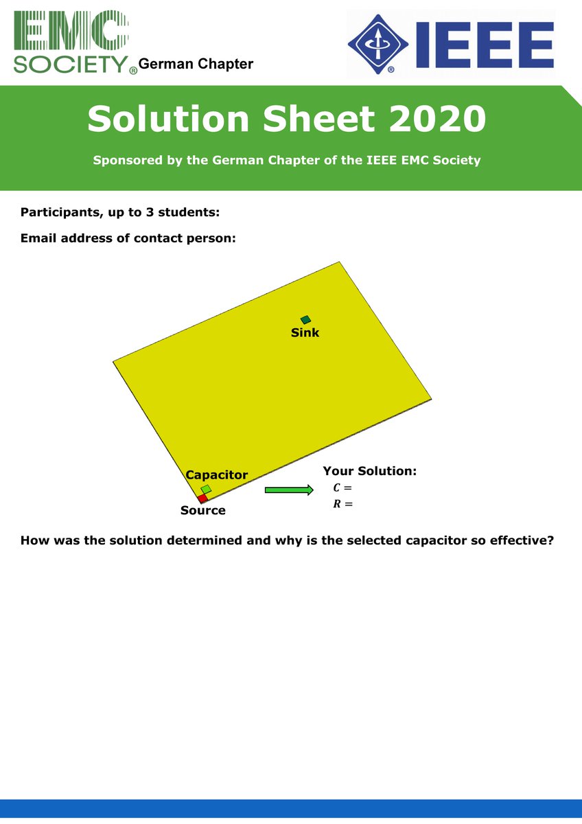 LehrstuhlEMV's tweet photo. Die Einreichungsfrist für den #IEEEStudentContest 2020 des @IEEEorg German Chapters der @IEEE_EMCS wurde jetzt auf 31.12.2020 verlängert - dass heißt mehr Zeit für eure Überlegungen und Simulationen zur optimalen Konfiguration des gesuchten #Entstörkondensator|s. https://t.co/nxIMOmmh5J