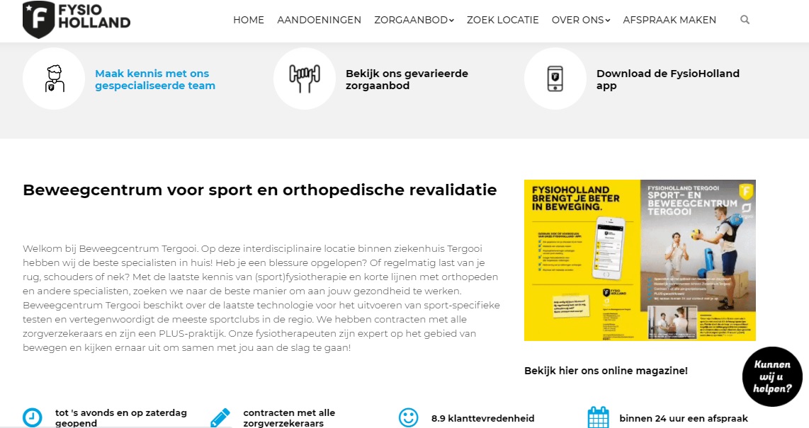 Bij het beweegcentrum Tergooi kan je terecht voor sport en orthopedische revalidatie. Speciaal voor het beweegcentrum hebben we een magazine ontwikkeld. Heb jij deze nog niet gelezen? Kijk dan snel hier: bit.ly/2EIdpe6Speciaal