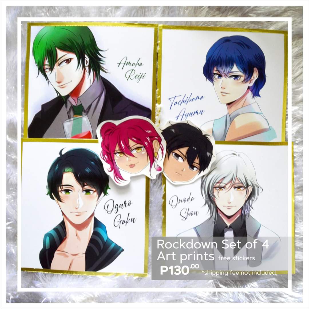 Shaiwase2's tweet photo. [For PH only] 
Selling my Fanart that I made for various anime cons

Please Read 
Reminders 
⚫ Cut off every Friday at 7pm
⚫ Shipments date every Saturday and Sunday

if you're interested kindly fill-up this form https://t.co/BwmkfzUKMH

#ZOOL #Rockdown #Fanartmerch https://t.co/q2Y7JUBKQ2