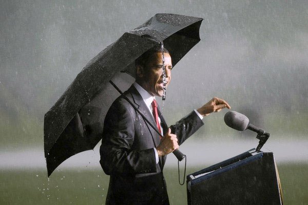 BidenHype's tweet photo. For our veterans we ALWAYS #standintherain 🌧#TrumpHatesVeterans but these former presidents do not - Eisenhower, Kennedy, Obama, and more Obama. https://t.co/zzauoLyrQ2