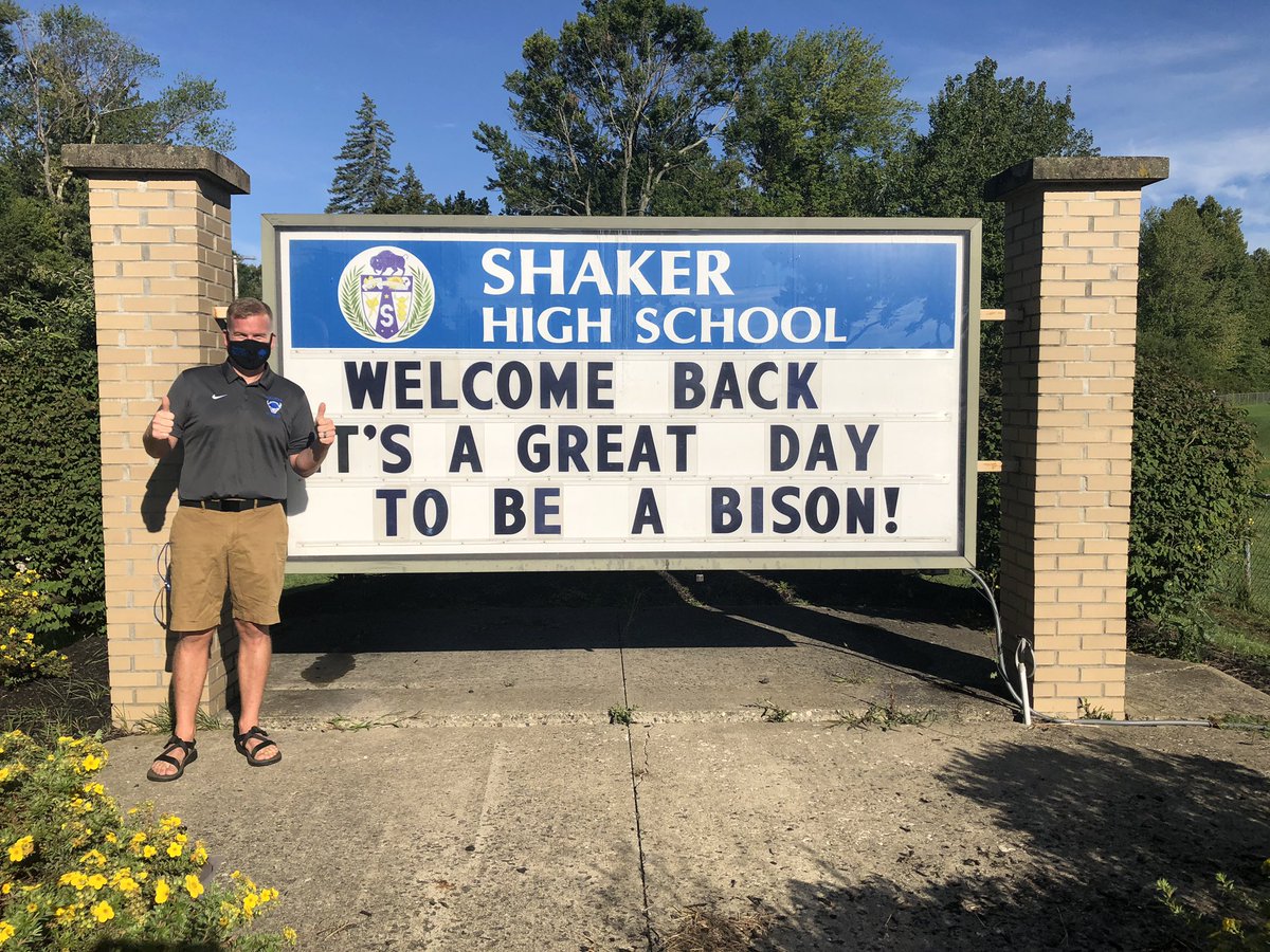 New year, time to change the sign!  Can’t wait for our students to come back.  In person or remote, you are part of the Bison family!  It’s a great day to be a Bison!  #welcomeback #bisonnation