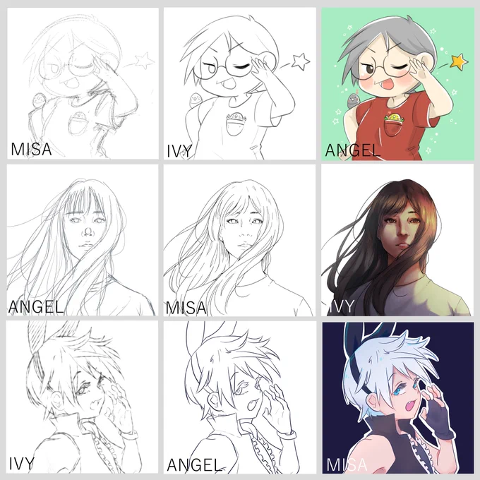 Had an art switch with these gurlz @Misamisatotomi and @ltphcomics (≧▽≦)❤️ keke this was fun I wanna try it again uwu

#artph 
