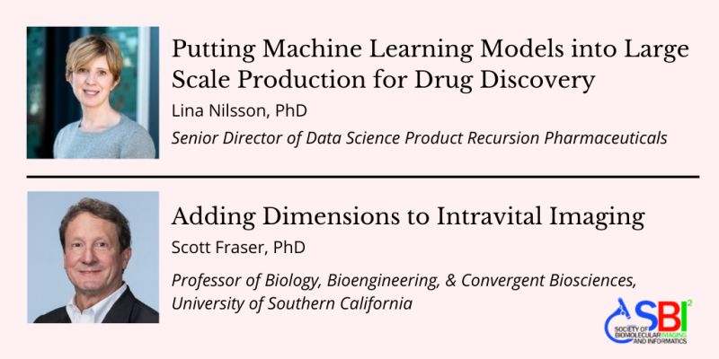 Exciting topics by prolific keynote speakers at #sbi2 2020. Don't miss it! Register for free at sbi2.org #highcontent2020 #Microscopy #virtualscientificconference #HighContentScreening #bioimaging #DeepLearning #Assaydevelopment  #drugdiscovery @LinaZNilsson
