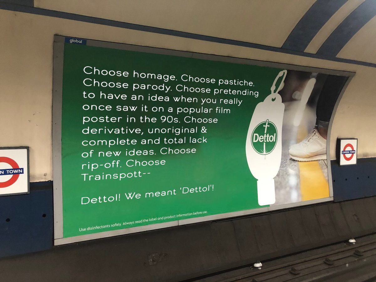 It would've been so easy for #Dettol to spread their message with with, warmth and relatable humour.

Funny Ads show your audience "you get it". This Ad showed the world Dettol really don't.

Here are two #Ads we might've written for them. And two we wrote for our own amusement.