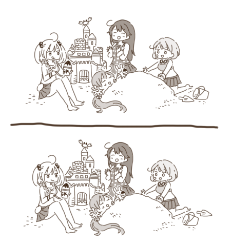 七駆のみなさんを描きました 