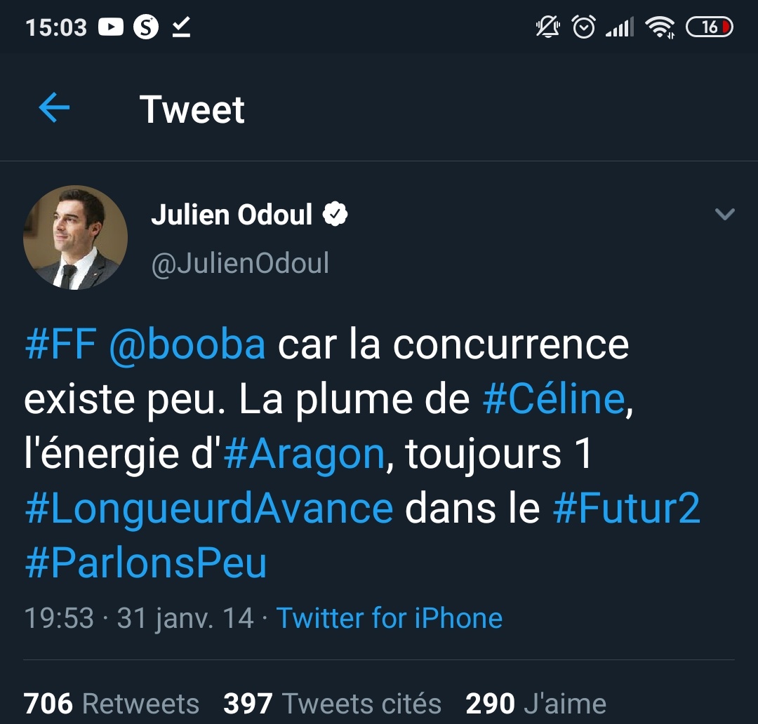 RealMhamed's tweet photo. @JulienOdoul @booba @christine_kelly Le tristement Odoul n'a pas eu d'autographe de son rappeur préfèré du coup il nous fait son boudin https://t.co/zzZQLAc8tk