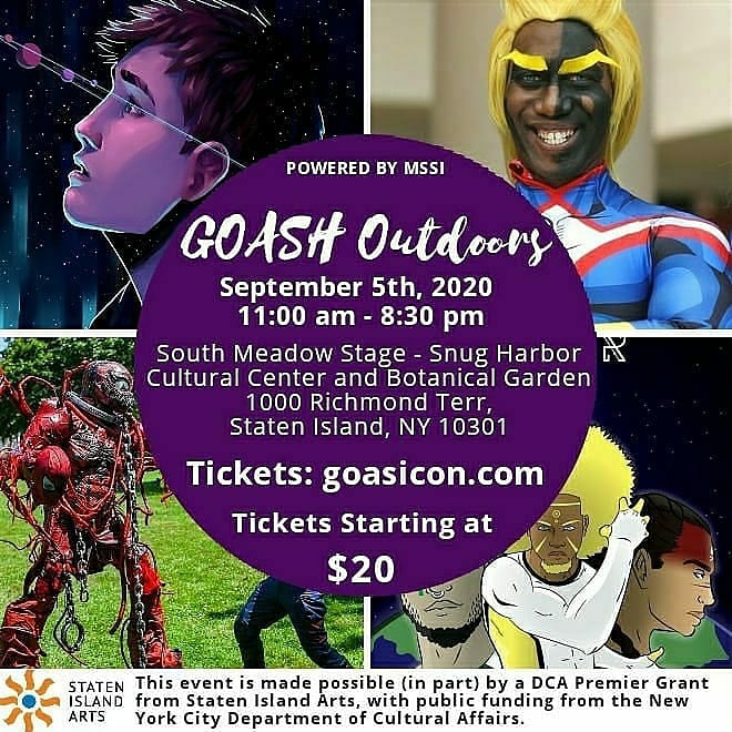 GOASIcon's tweet photo. Tomorrow is the big day for GOASH! Are you all ready for an amazing day filled with geek culture and diversity!?

Get your ticket at https://t.co/H36oygpvr3 

#GeekOutAtSnugHarbor #GeekOutSI #Cosplay #Contests #poetry #anime #comicbooks #videogames #Outdoorcon #tickets #retweet https://t.co/zpGhpctih2