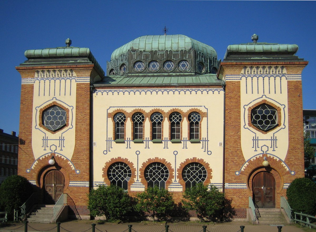 Malmö Synagogue was built in 1903 in Malmö, Sweden.A beautiful example of Art Noveau and Moorish Revivalism.