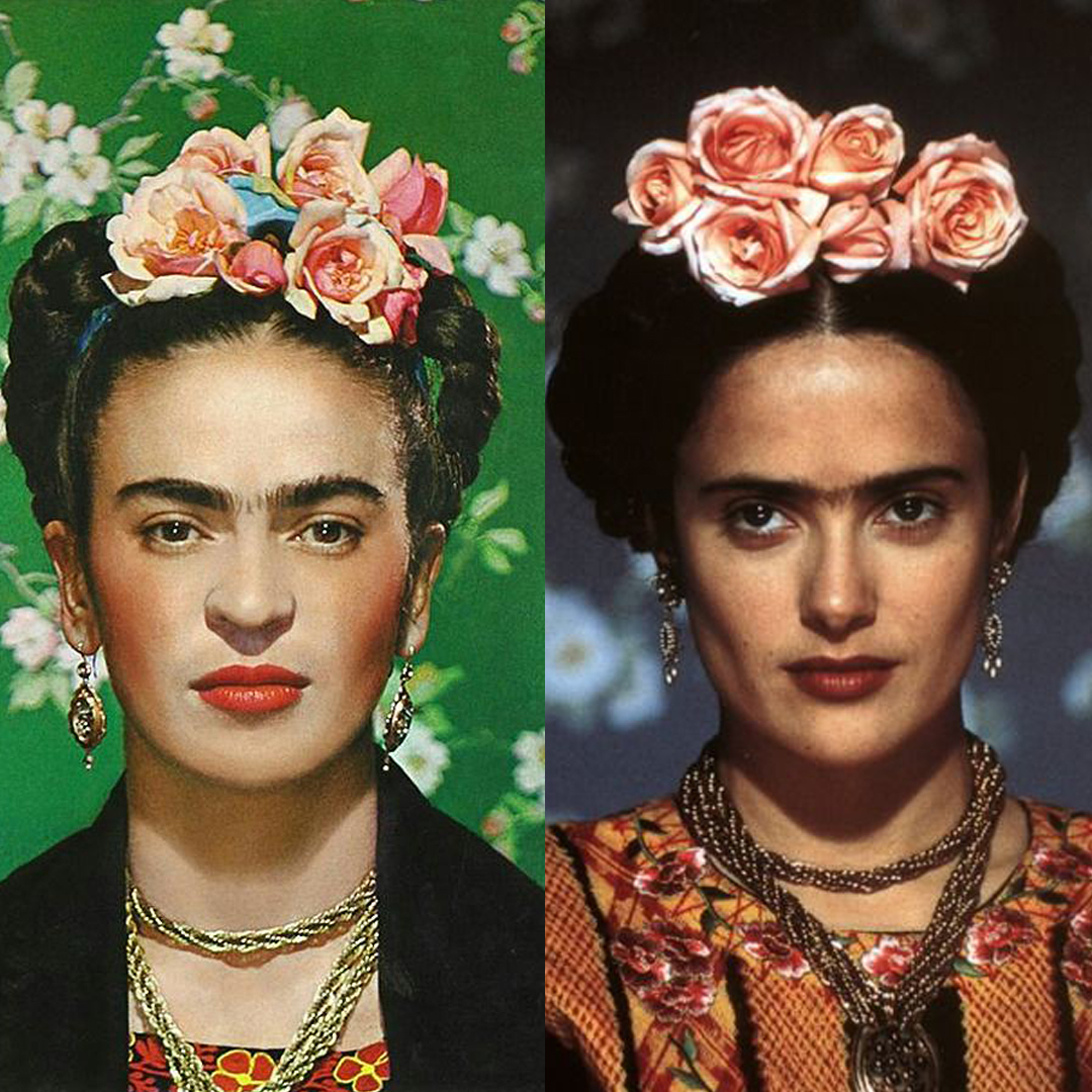 1 - Frida (2002) de Julie Taymor est un biopic retraçant la vie de l'artiste Frida Kahlo incarnée par Selma Hayek 