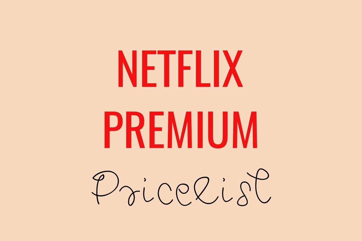 premium_finds's tweet photo. NETFLIX PRICELIST 🌼
as low as 90 pesos/month
#Netflixforsale https://t.co/HrDqdqfwk7