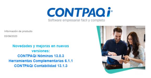 SolSisTIC1's tweet photo. Noticias: Contpaqi A partir de hoy se pone la nuevas versiones de Nominas, Contabilidad y herramientas #solsistic #soportecontpaqi #ventacontpaqi https://t.co/liqhQbWn0K