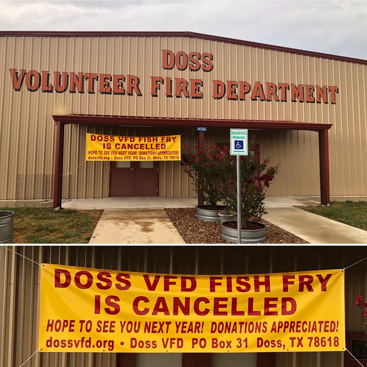 We will really miss the fish, friends, and fun this year! Hope everyone has a safe Labor Day weekend and see you next year!

dossvfd.org
