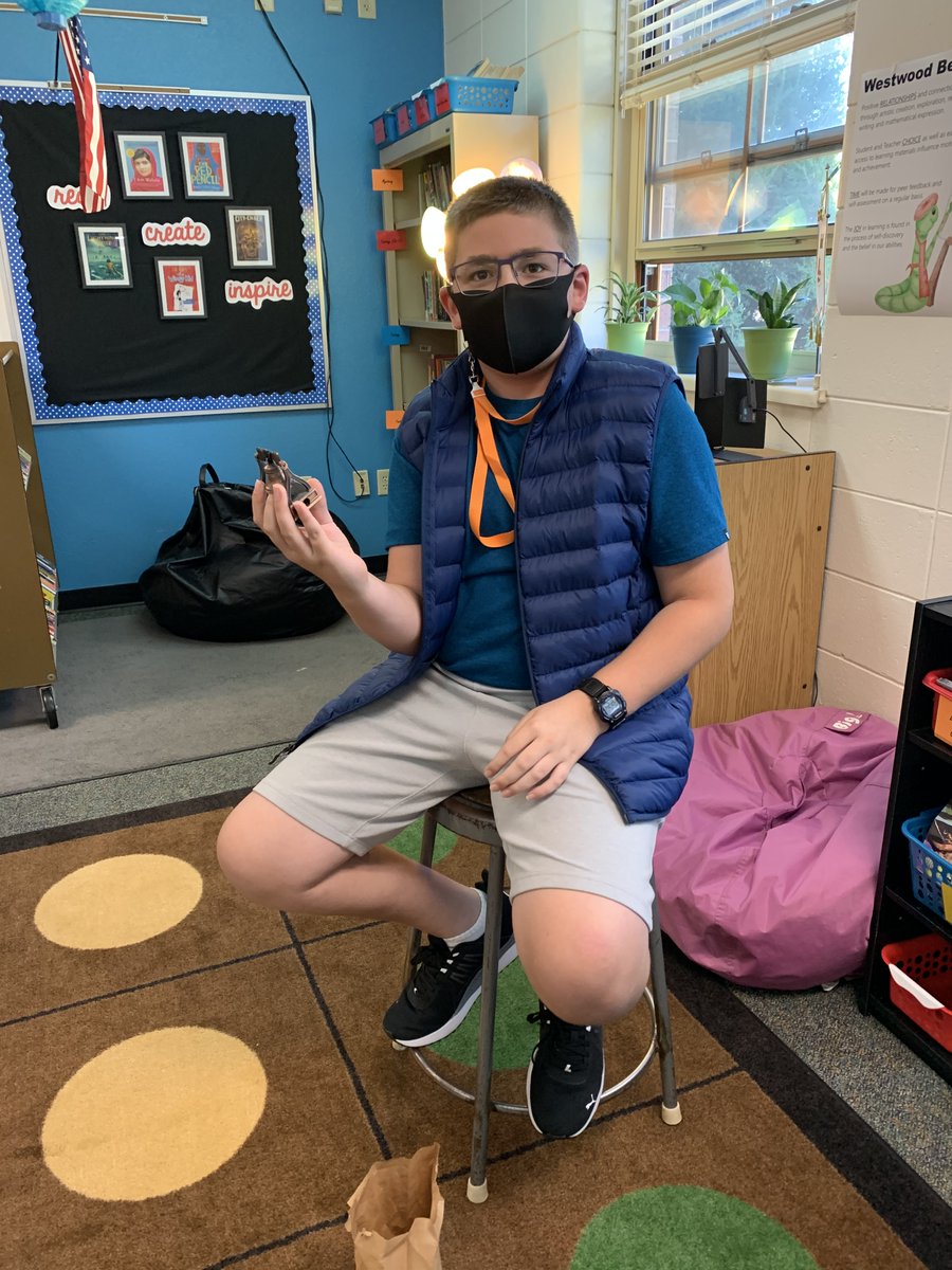 LutzClass's tweet image. We've been getting to know each other by sharing our "Brown Bags." So much fun learning about what's important to each of us! #rockonwestwood #wdppride